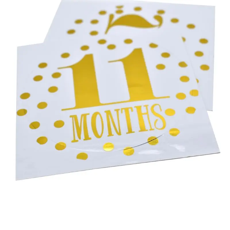 

Baby Pregnant Women Monthly Photograph Sticker Fun Month 1-12 Milestone Stickers