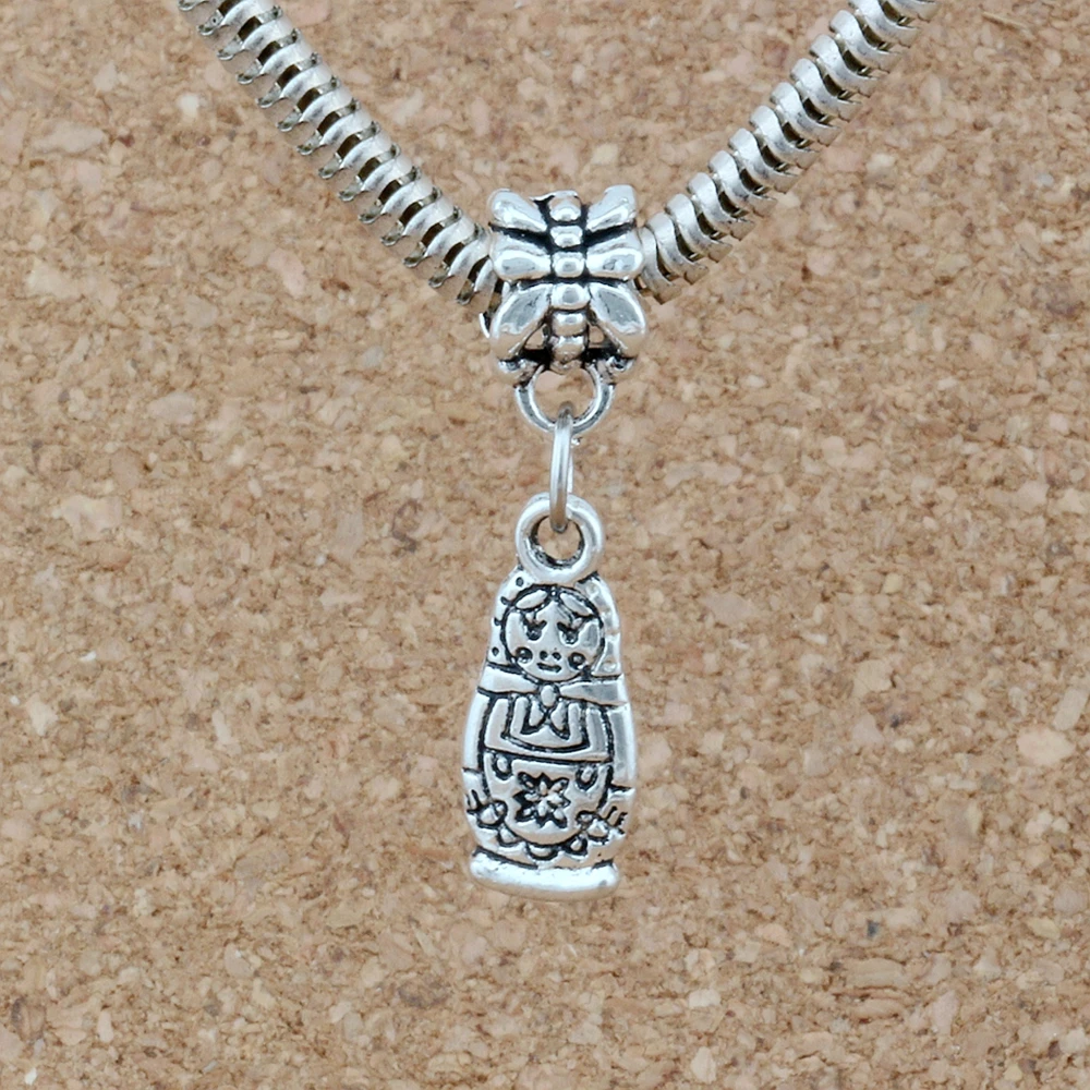 Бусины-подвески в виде российских кукол 20 шт./лот подходят для европейского