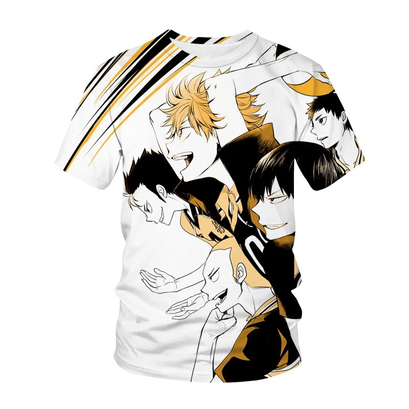 

Anime Haikyuu 3D Printed T-shirt Harajuku Streetwear Children's Fashion O-Neck Casual T-shirt Kids Boys Girls Tops