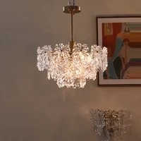 led gold silver white snowflake designer led hanging lamps suspension luminaire lampen pendant light for dinning room