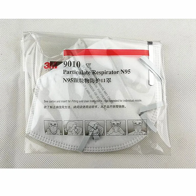 50 шт./лот 3 м 9010 N95 маски против пыли и гриппа H1N1 защитная маска сертифицированная NIOSH/LA маска эффективный антистатический фильтр H012820