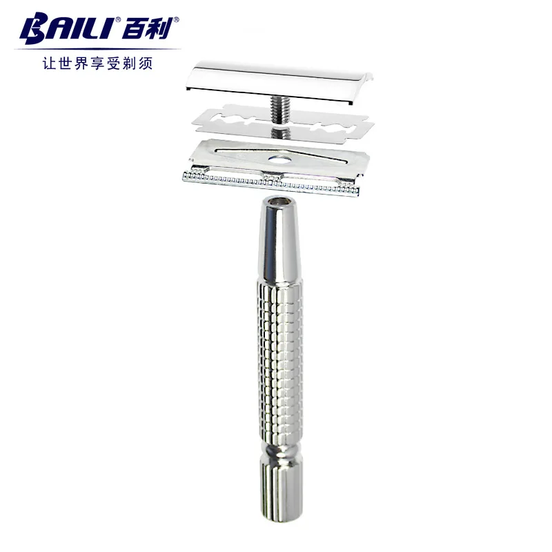 BAILI Мужская Классическая Ручная Бритва для парикмахера безопасная бритва с 1