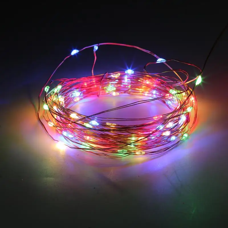 

1/5/10M LED Christmas Fairy String Lights USB New Year Garland Curtain Lamp Holiday Home Bedroom Window Room Decoration 6 Colors