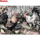 5D алмазная живопись по номерам, садовый петух, курица, алмазная вышивка, семейный набор, картины стразы, Алмазная мозаика, искусство