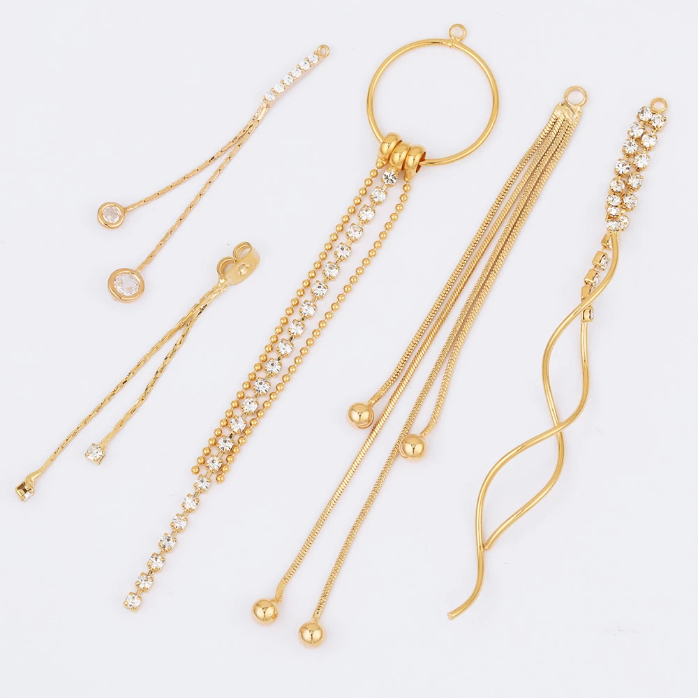 

Whjuice ювелирные аксессуары/CZ подвески/DIY/ручная работа/кулон для сережек/ПОДЛИННОЕ позолота/Ювелирная фурнитура и компоненты