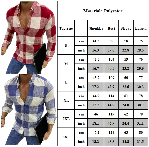 

Universal FashionMen's Casual Long Sleeve Button Down Plaid Shirt Slim Fit Muscle Dress Shirts Tops