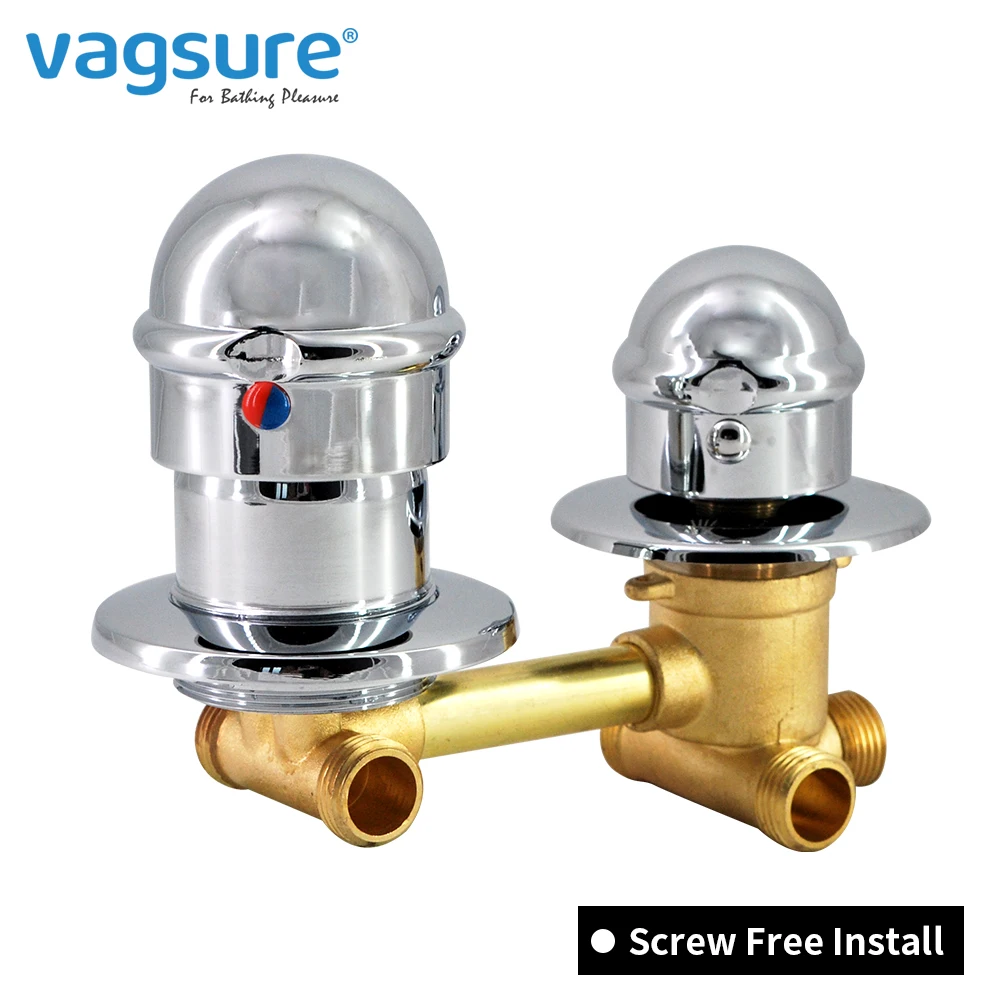 

2/3/4/5 выходов переключаемый смеситель для душевой комнаты смеситель без винтов Простая установка смеситель для душа круглая ручка резьба