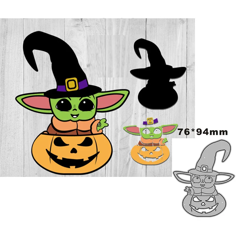 2021 Новый Набор ножей для вырубки тыквенного эльфа Мико для скрапбукинга и бумажного ремесла, создания открыток на Хэллоуин, тиснения и декорирования, без штампов.