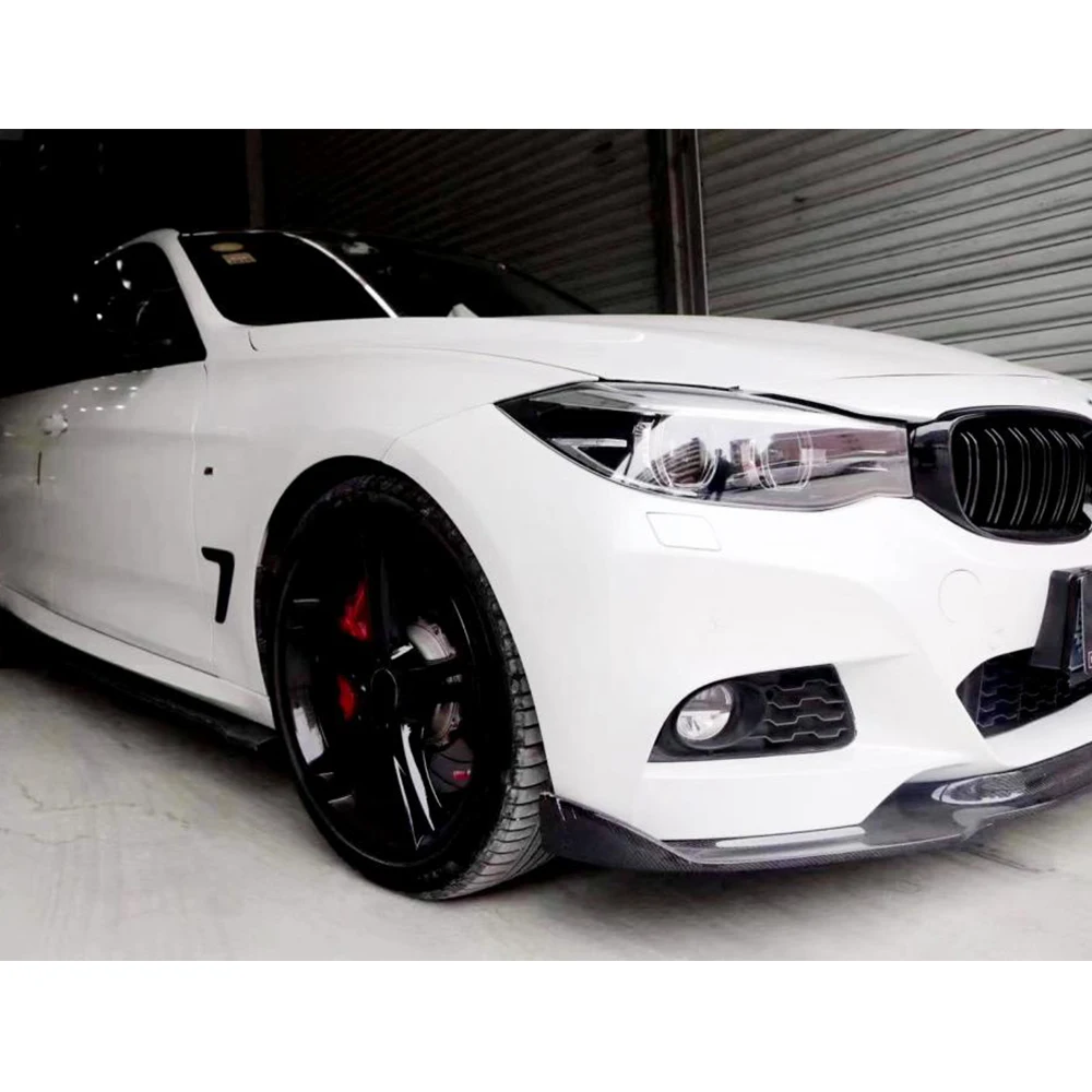 Front Bumper Fins Canards For BMW 3 Series F34 GT M Sport 2014 - 2019 Lip Splitters Carbon Fiber | Автомобили и мотоциклы