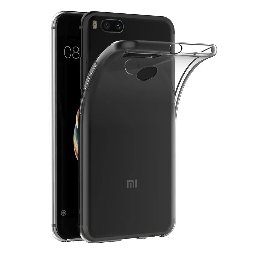 Прозрачный силиконовый чехол Чехлы для Xiaomi Mi A1 5X Мягкий ТПУ мобильный телефон