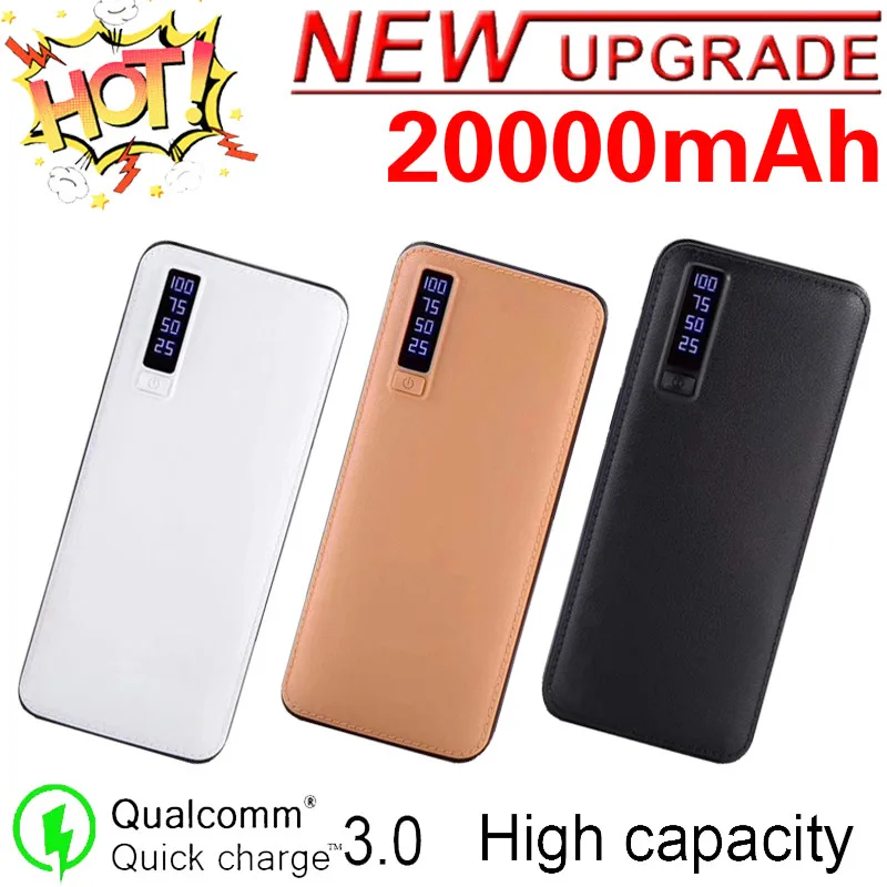 Внешний аккумулятор на 20000 мА · ч с ЖК дисплеем и светодиодной подсветкой|Внешние