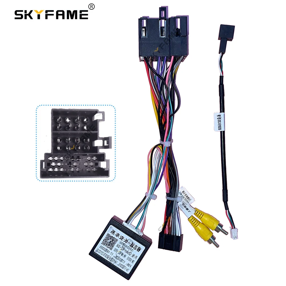 SKYFAME Car 16 Pin Stereo Wire Harness Adapter With Canbus Box Decoder For CHANA Changan CS35/CS55/CS75/CS15 | Автомобили и
