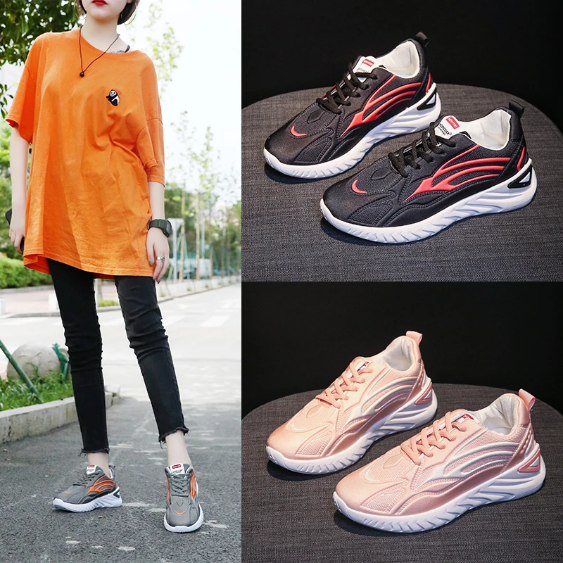 Женская обувь Новинка Повседневная Дышащие летние и зимние кроссовки из