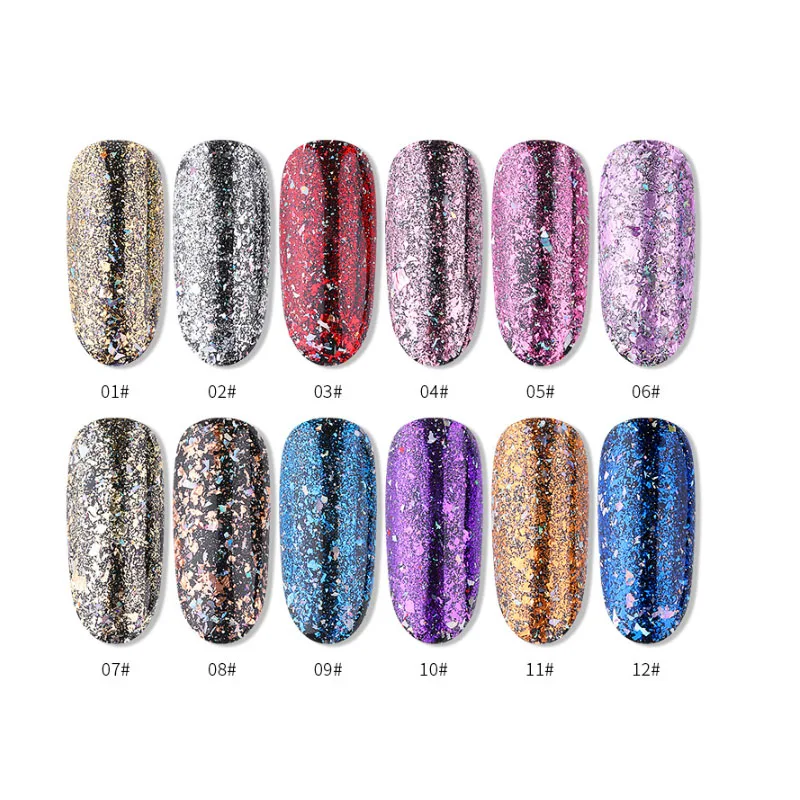 Зеркальный блестящий порошок для ногтей металлический цвет зеркальная