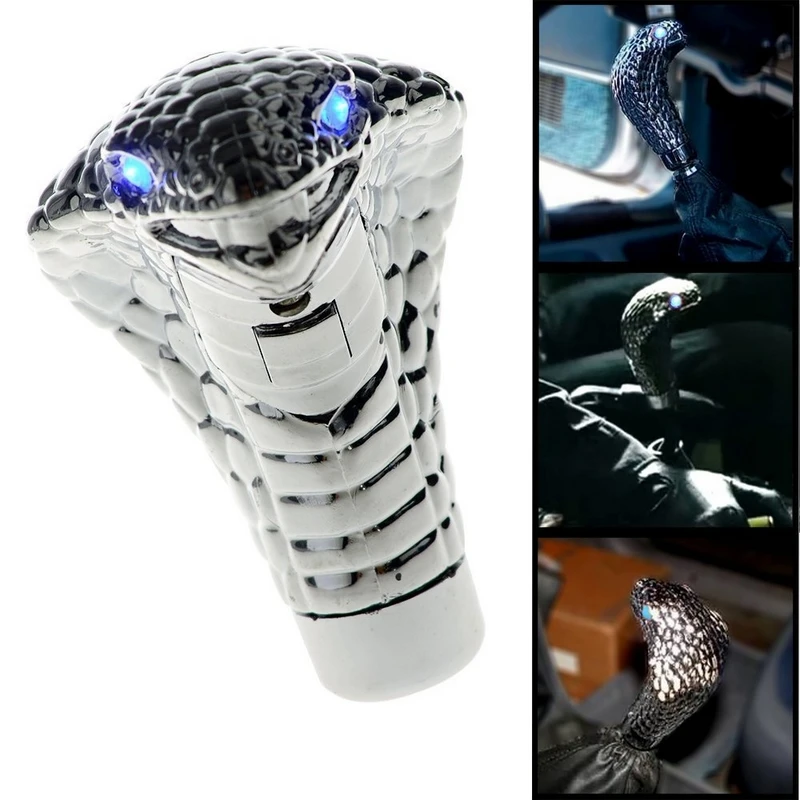 

Universal Factory Direct Auto Car Modified Gear Head Cobra Shift Head With Stick Led Eyes Manual Gear Shift Knob