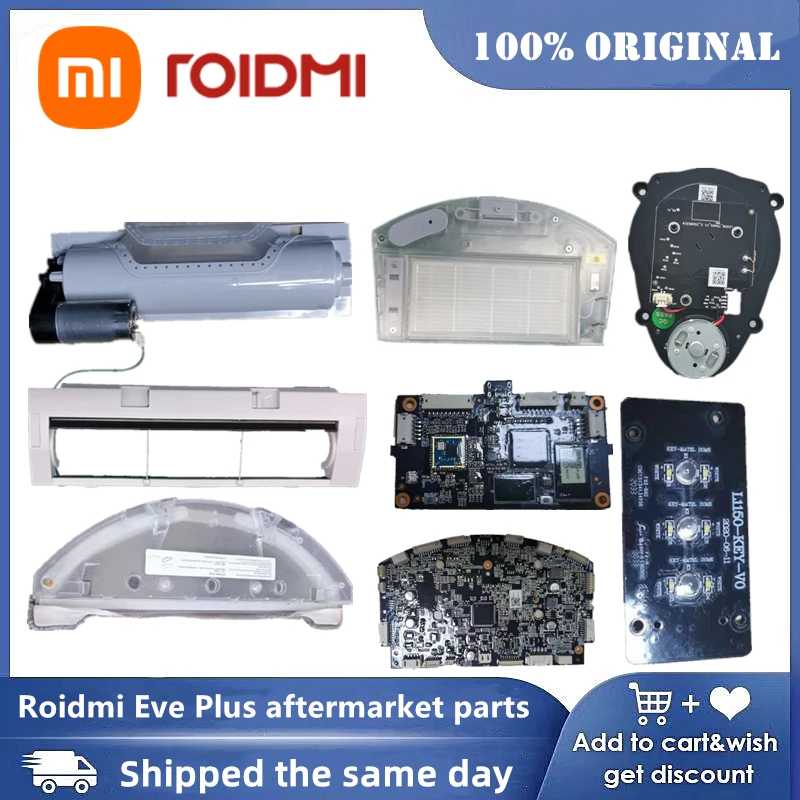 

Оригинальный модуль резервуара для воды lidar, крышка главной щетки, колесо двигателя вентилятора, используется для ремонтных деталей Xiaomi Roidmi...