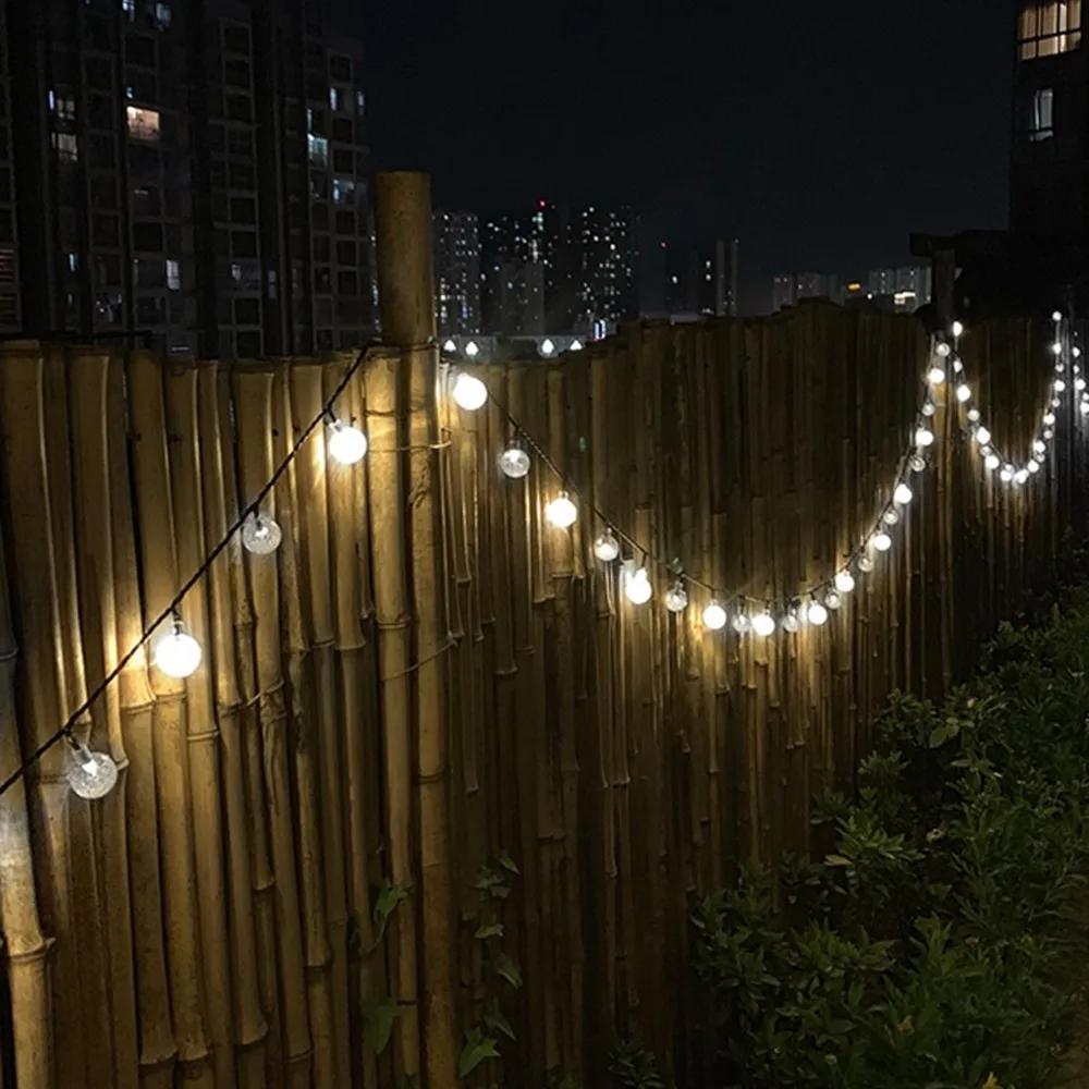 

Solar Lighting Strings Fairy Light Led Bubble Ball Lamp Chain Solar Power For Street Backyard Decor Party Christmas Outdoor