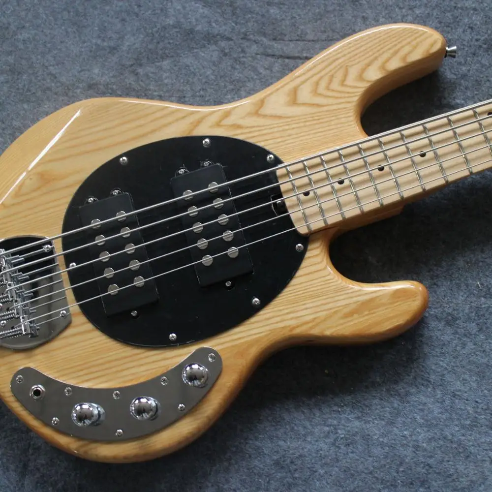 Натуральный корпус elm отличный звук музыка 5 струн бас гитара гитарная струна