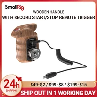smallrig a6400 camera right side wooden hand grip with record startstop remote trigger for sony mirrorless cameras hsr2511