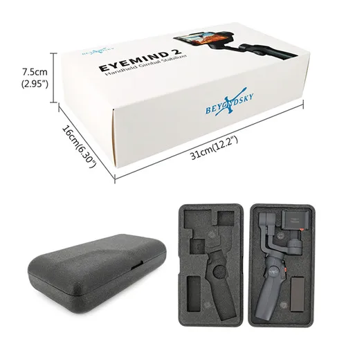 Standard BEYONDSKY EYEMIND 2 ручной карданный стабилизатор смартфона VS Zhiyun Smooth 4/Q Модель для iPhone X 8Plus 8 7 Android Gopro камера - Цвет: Standard
