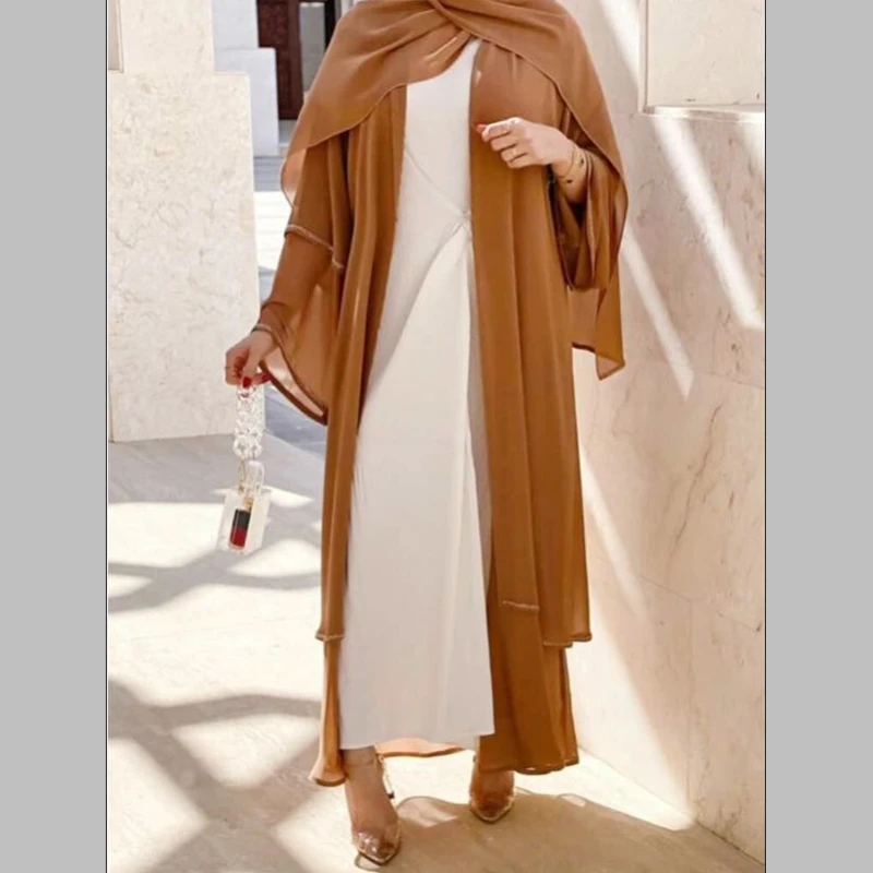 Рамадан ИД абайя Дубай Турция кимоно кафтан ислам одежда для женщин модное