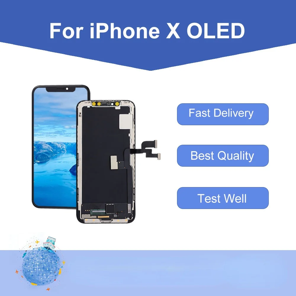 

Запасной ЖК-дисплей для iphone X OLED с 3D сенсорным дигитайзером в сборе, Доставка из Китая