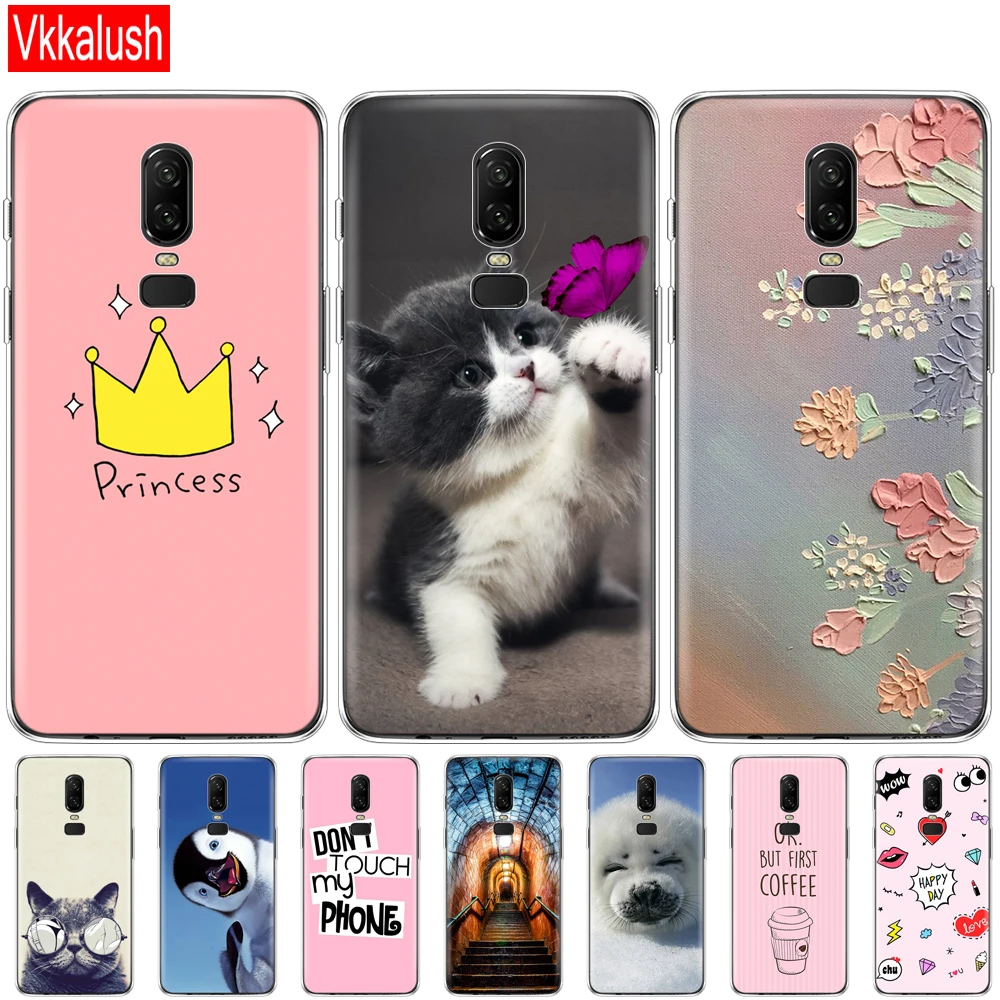 Мягкий силиконовый прозрачный чехол для телефона из ТПУ Oneplus 6 One Plus задняя крышка