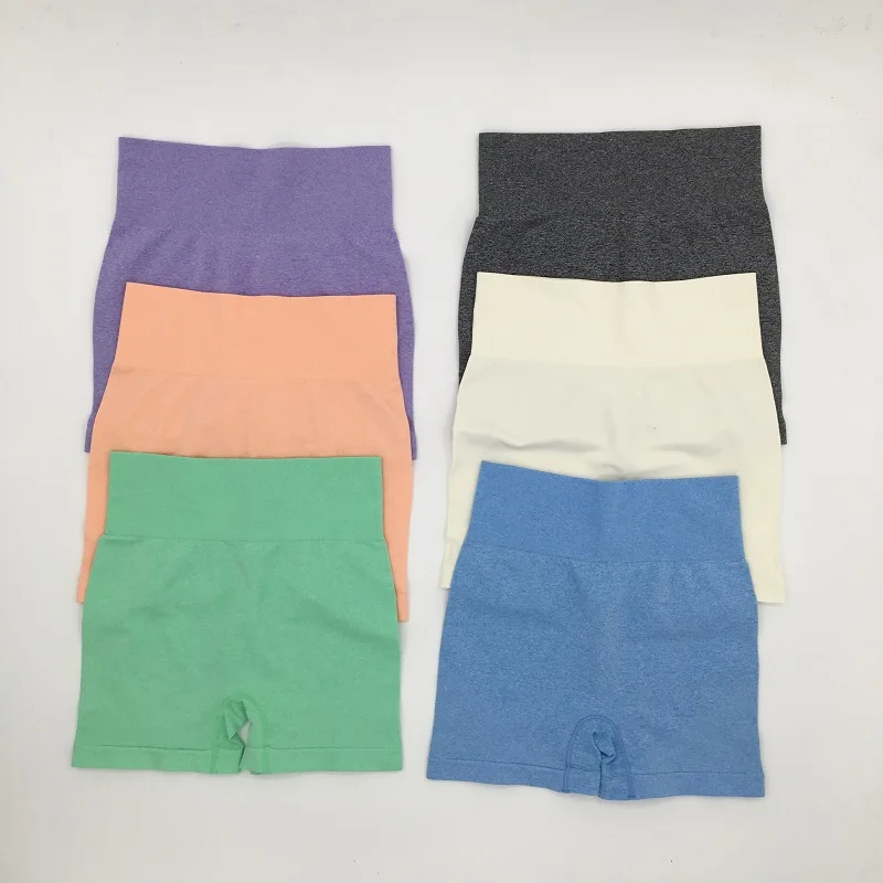 Новые стильные бесшовные леггинсы с высокой талией шорты для спортзала фитнеса