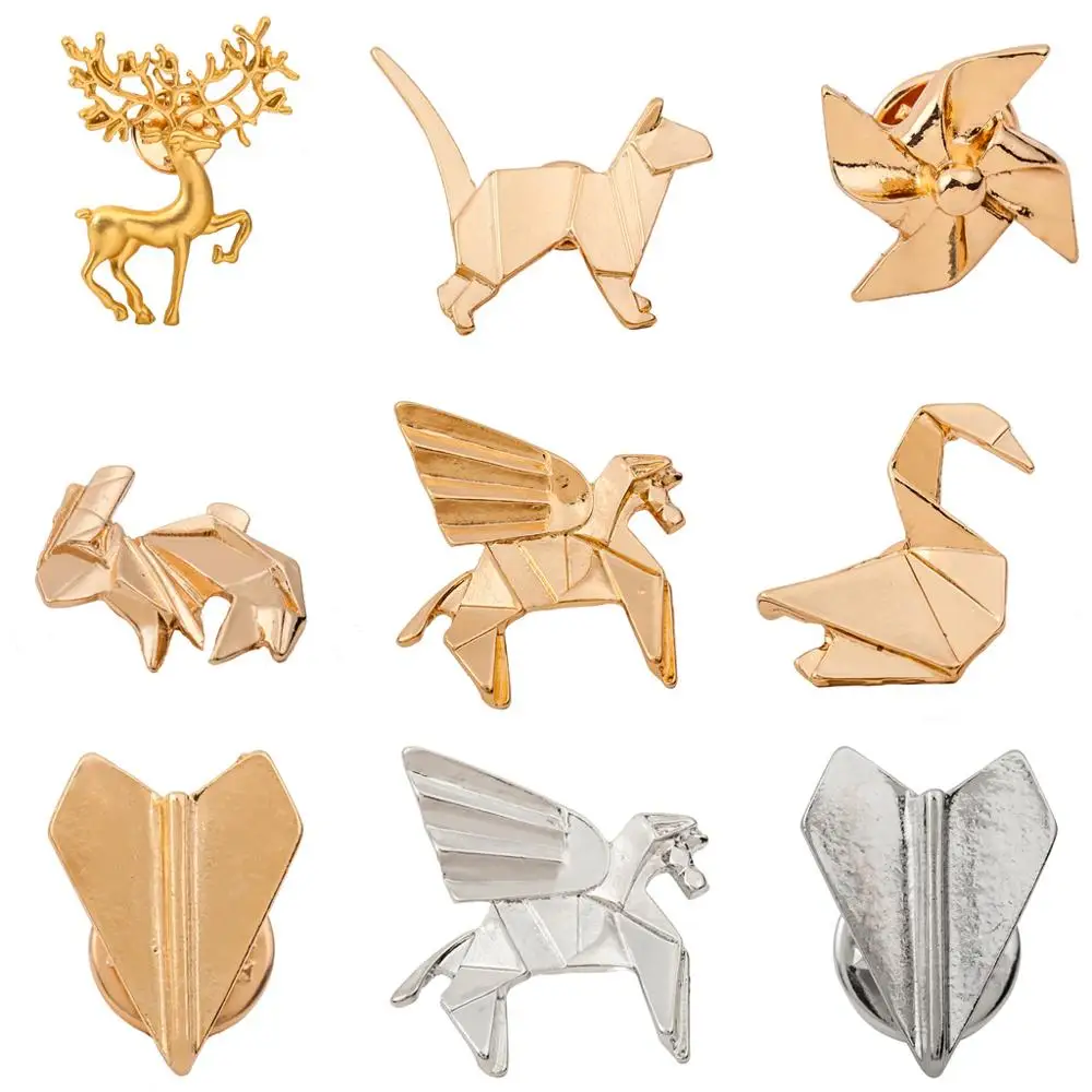 Женская Брошь с золотым и серебряным покрытием модная Геометрическая брошь в