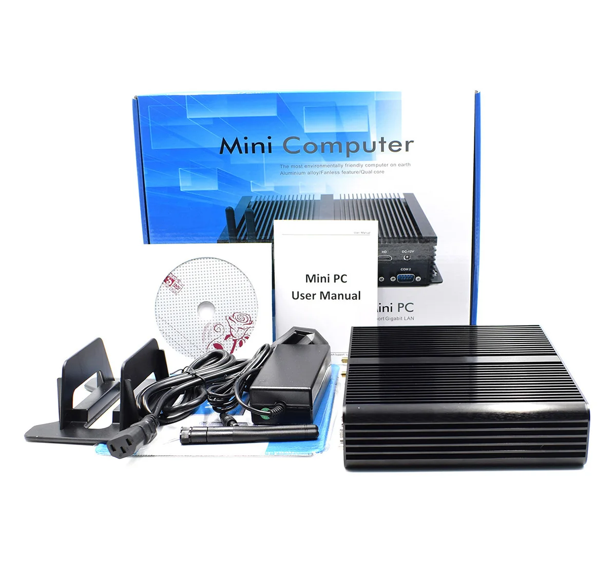 Мини ПК HYSTOU без вентилятора Intel NUC Windows 10 Pro Core i7 5500U|Мини ПК| |