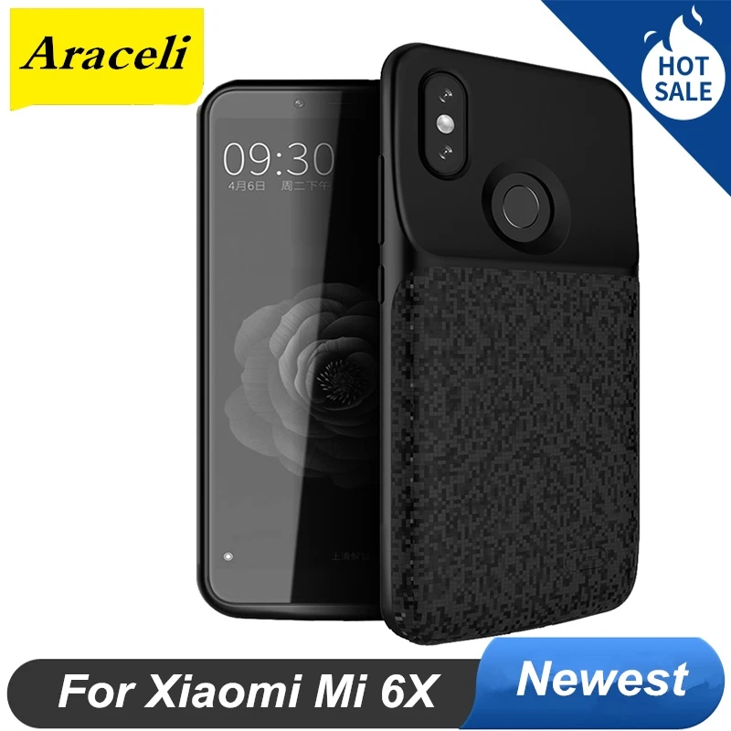 4700 мАч для Xiaomi Mi 6X чехол аккумулятора внешний резервный зарядного устройства MI6X
