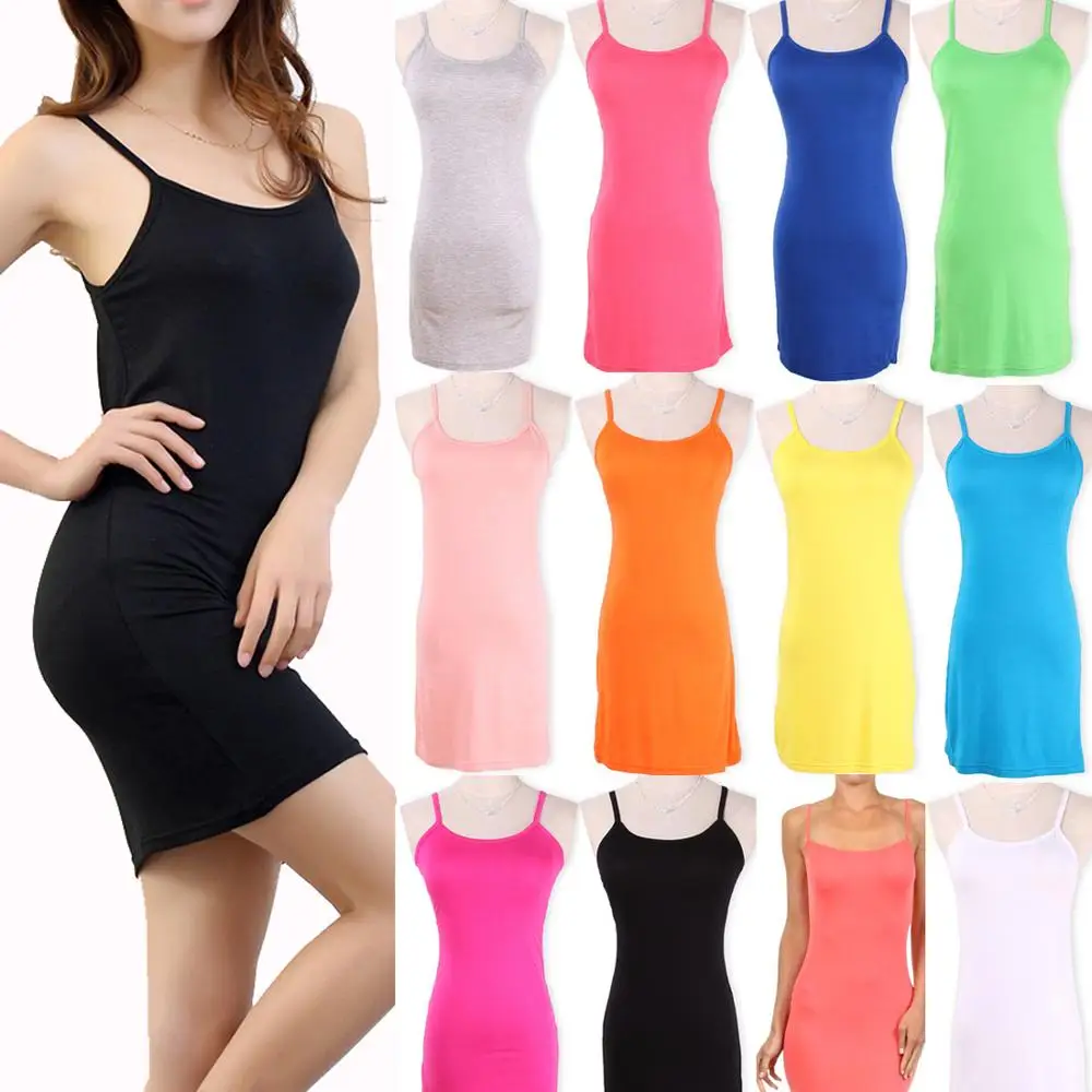 Женское Короткое платье-мини без рукавов однотонное повседневное свободное