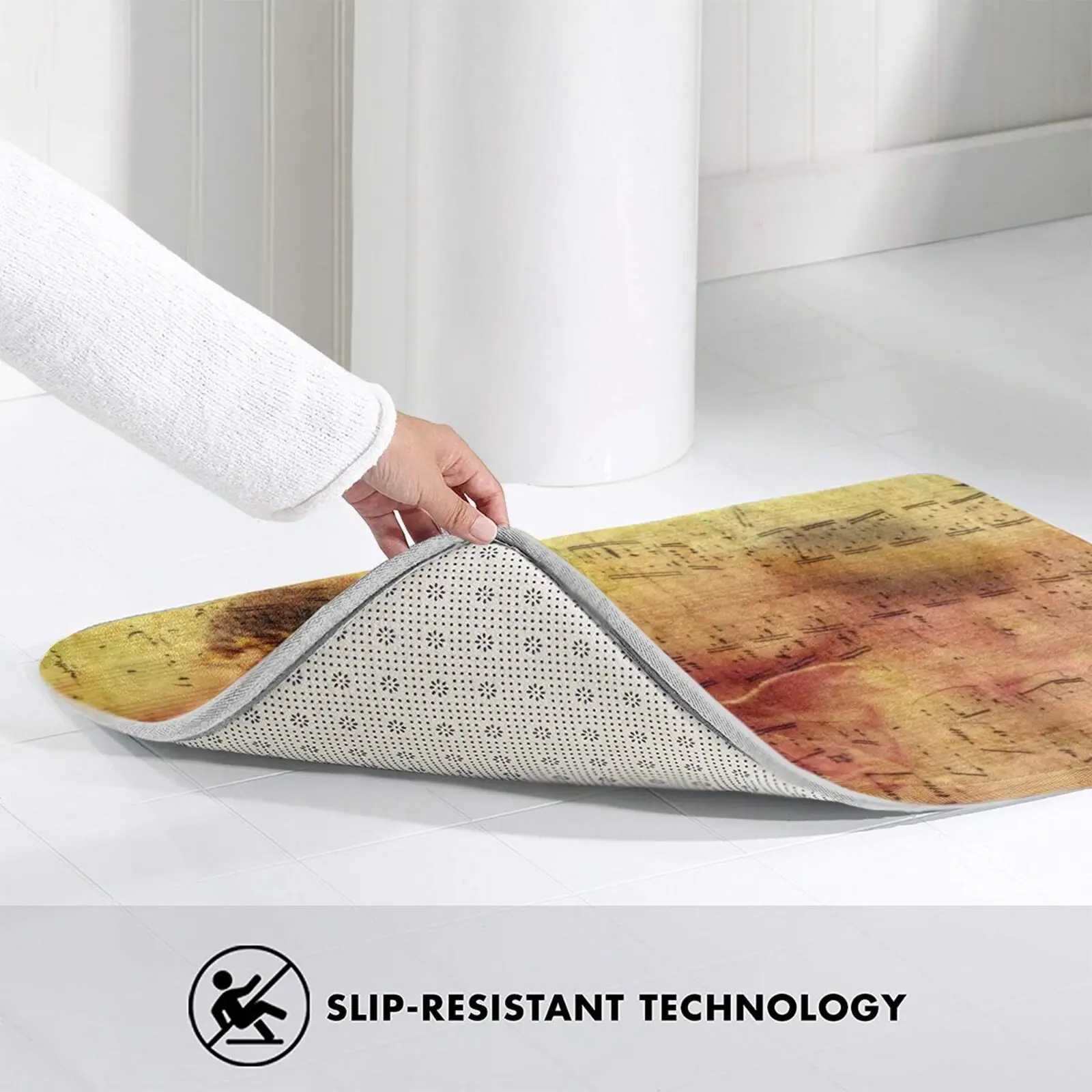 Цветочный | Романтический цветочный мотив Музыкальный фон коврик для входной