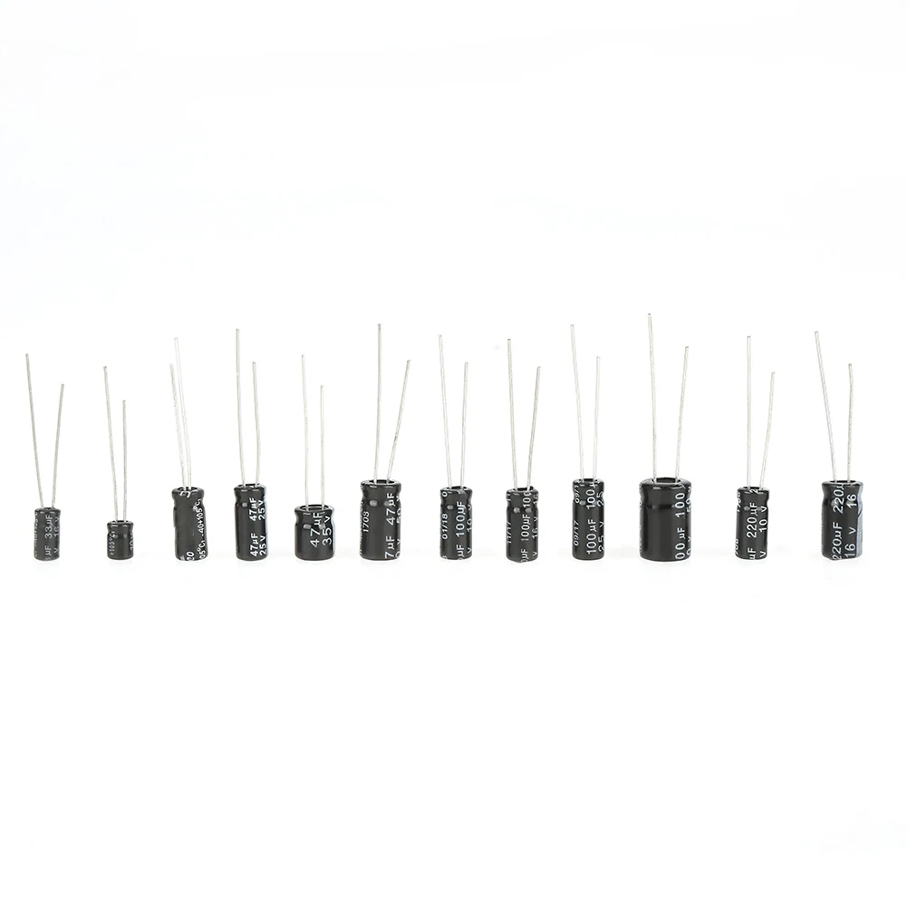 

990pcs 36 Values Electrolytic Capacitor Assorted Kit Miniature Electrolytic Capacitors For Making Circuit