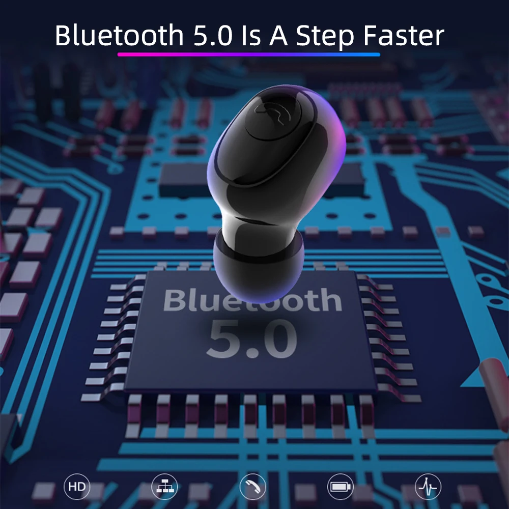 Bluetooth 5,0 наушники TWS Беспроводные наушники с громкой связью спортивные наушники с басами Водонепроницаемая гарнитура с микрофоном 3500 мАч зарядная коробка