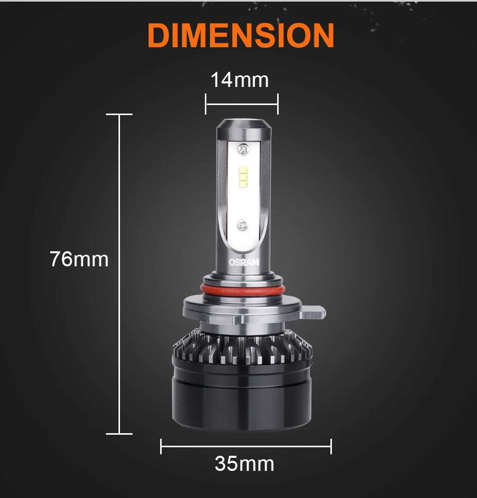 Osram СВЕТОДИОДНЫЙ H4 HIR2 9012 H7 автомобильные фары 12 В светодиодный 6000 К свет авто Прямая замена hb4 светодиодный светильник Play& Plug ampoule h7