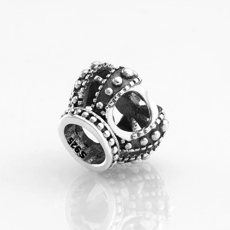 Красивая Королевская корона из настоящего серебра 925 пробы изящные бусины для