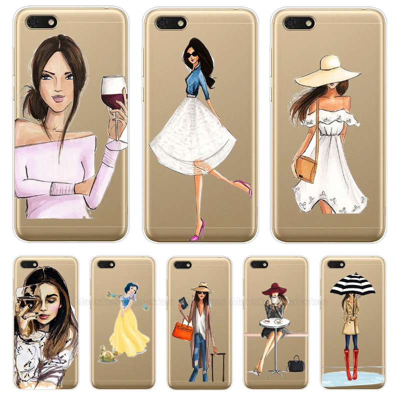 Мягкий силиконовый чехол для huawei Y5 Y5 Lite TPU милый чехол для huawei Y5 Y 5 Prime Fundas Coque Phone Capas Bumper