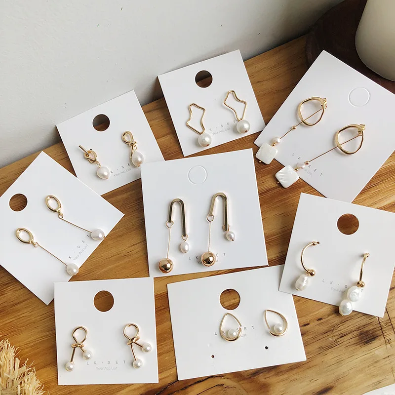 Для девочек необычного дизайна ушные украшения Винтаж женщин Серьги с жемчугом