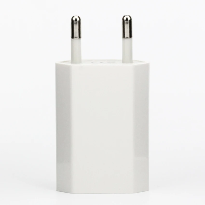 10 шт./лот белый 5 в 1 а EU Plug портативный настенный USB адаптер для зарядного