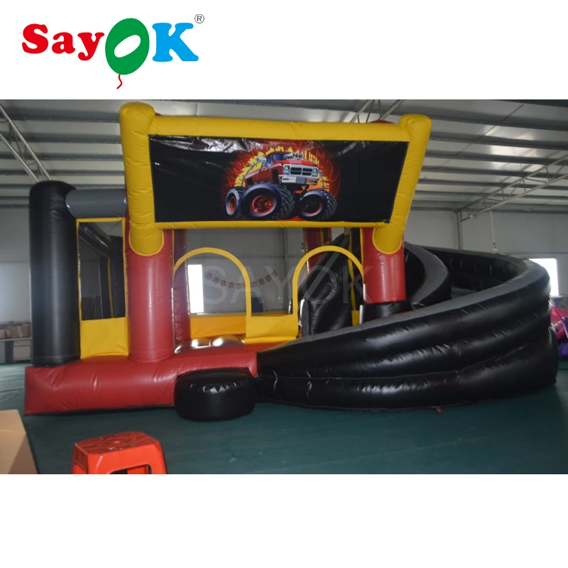 Морская доставка надувной батут грузовик Гигантская детская игрушка надувная