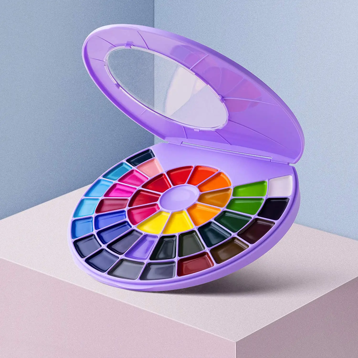 HIMI сплошной набор акварельных красок 24/38 Ассорти Цвета Портативный порошок гуашь