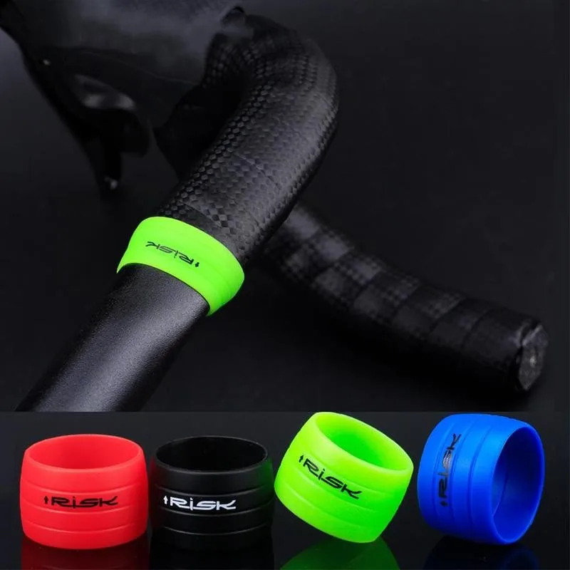

Handlebar Cover Fixing Ring Retaining Cycling Tape Sleeve Silicone Rubber Anti-Skip Road Bike Plugs Waterproof Protective Ring
