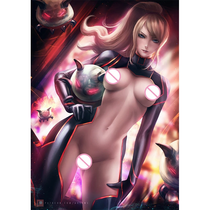 

Sexy Lady Space Warrior Aran Canvas Painting Print HD Anime Video Game Comics Art Poster Wall Decoration Picture for Bedroom