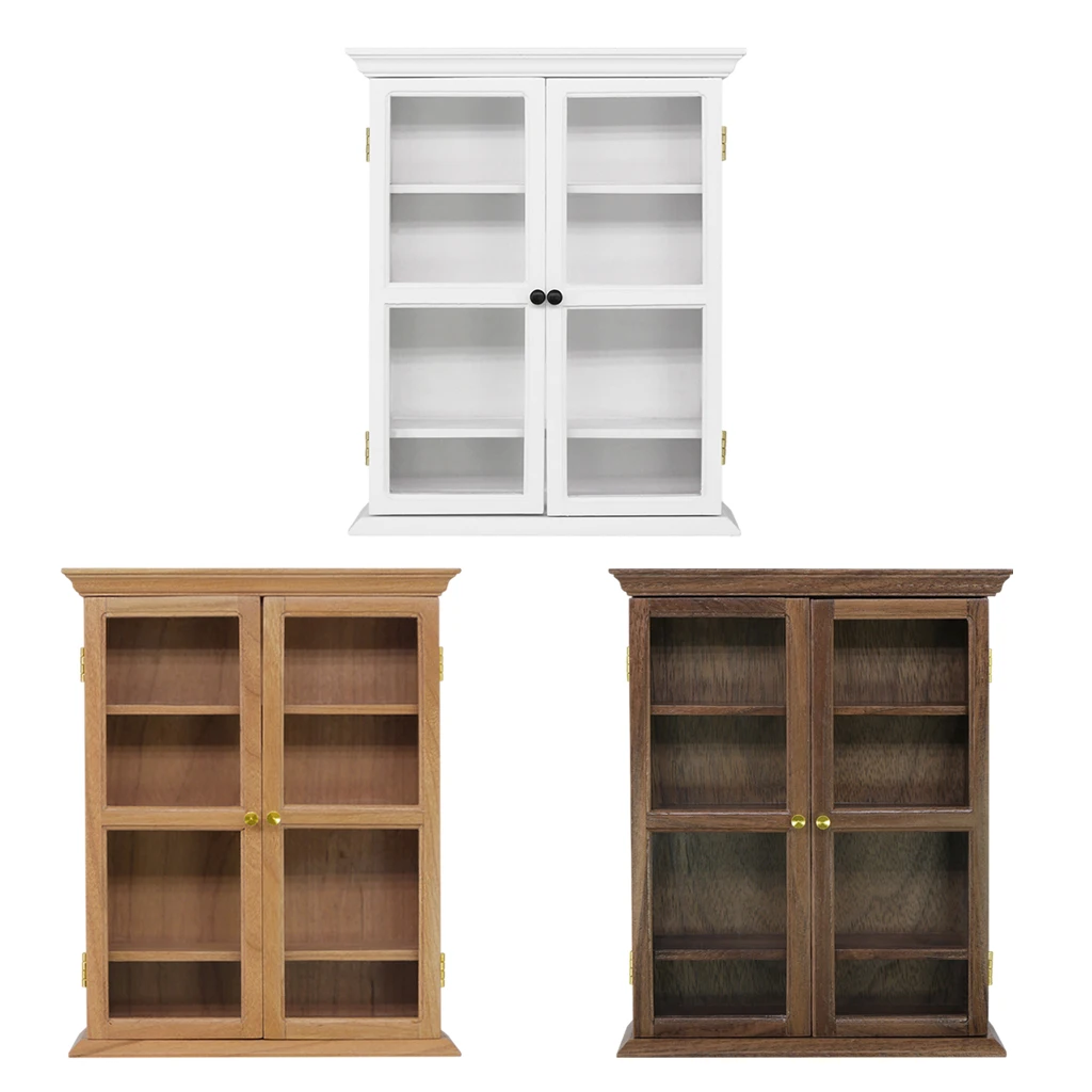 

1/6 Scale Dollhouse Miniature Wall Cabinet Rack Display Case Decoration
