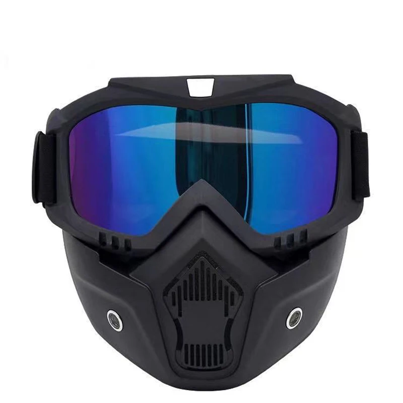 

Motorcycle Glasses Retro Head Goggles 100% Uv400 Retro Classic Glasses Suitable For Motorcycle Scooters With Mouth Goggles Biker