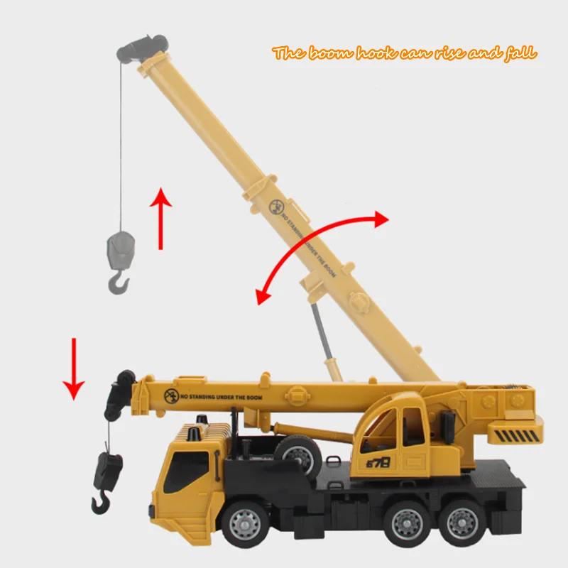 Радиоуправляемый подъемный кран модель инженерного автомобиля игрушки для
