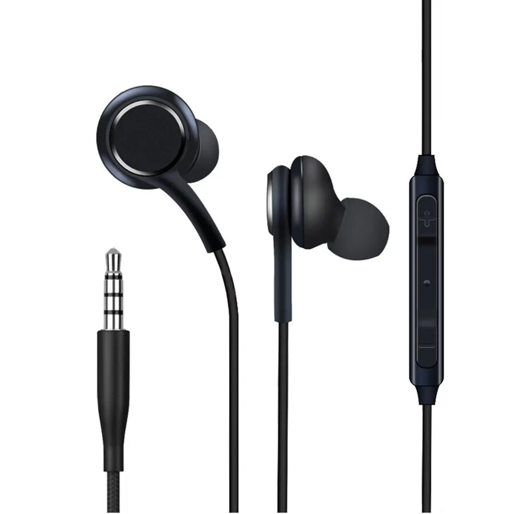 

Stereo Sports In-ear Earphones With Mic 3.5mm Control Box Wired Headset For Samsung Galaxy S8 S9 S10 Smartphone headphone