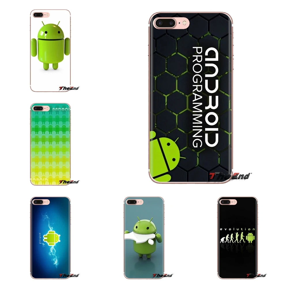 Green Android Robot Logo Transparent TPU Skin Case For LG G3 G4 Mini G5 G6 G7 Q6 Q7 Q8 Q9 V10 V20 V30 X Power 2 3 K10 K4 K8 2017 |