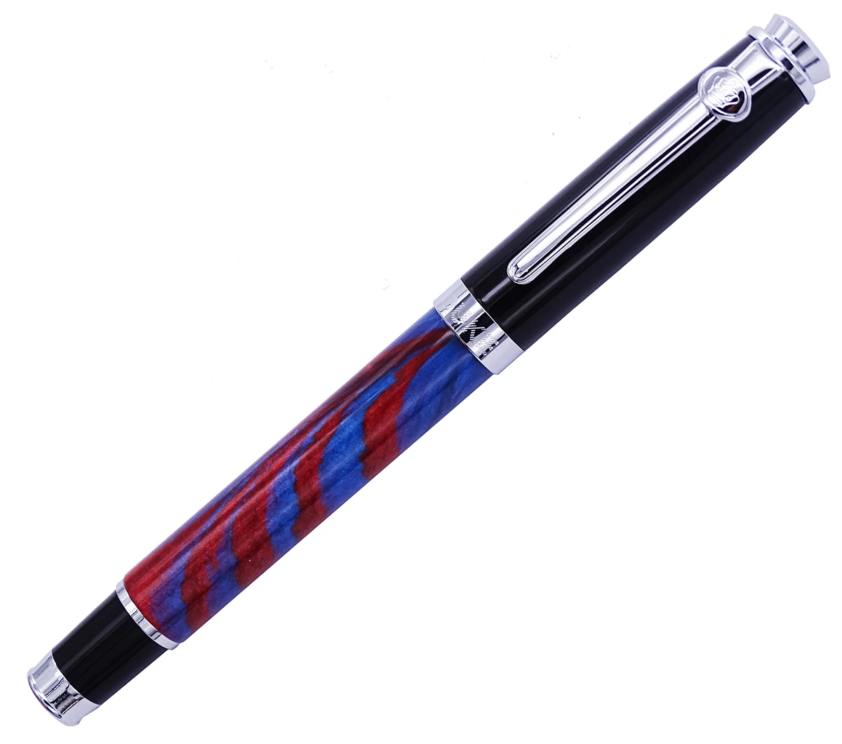 

Duke Celluloid Fountain Pen Red-Blue Ink Pen Quicksand Leonardo Da Vinci Medium Nib 0.6mm Business Office Beautiful Gift Pen